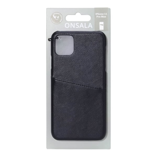 Onsala Mobilcover med Kortrum iPhone 11 Pro Max Sort