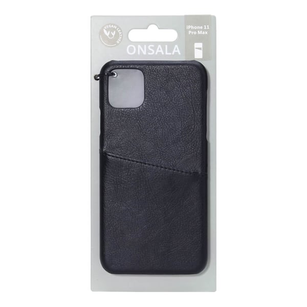 Onsala Mobilcover med Kortrum iPhone 11 Pro Max Sort