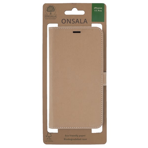 Onsala ECO Lompakko Hiekka iPhone 11 Pro