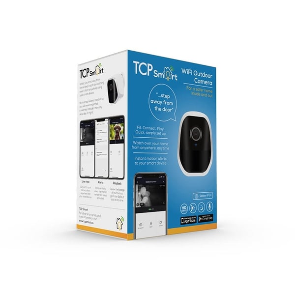 TCP SMART WIFI Utendørskamera 1080p 16Gb Hvit