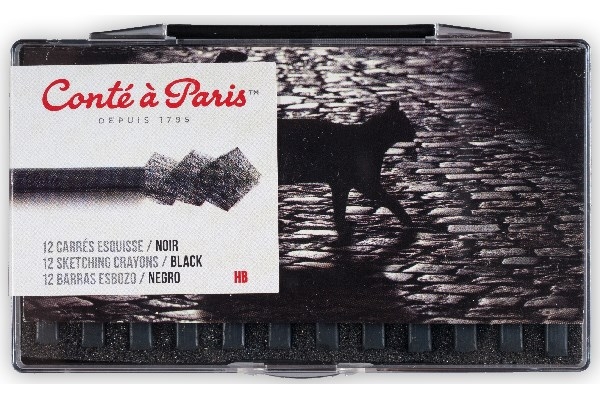 Conté à Paris Pastellkritt 2B Svart, 12stk