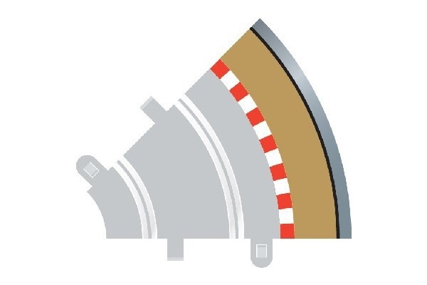 SCALEXTRIC Rad 1 outer borders & barriers (for C8202)