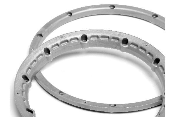 Heavy Duty hjulperlelåsringer sølvfarget F. 2 Whl