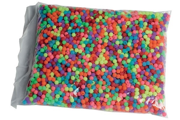 Pearl`n fun Pärlor 6mm blandade färger, 500g