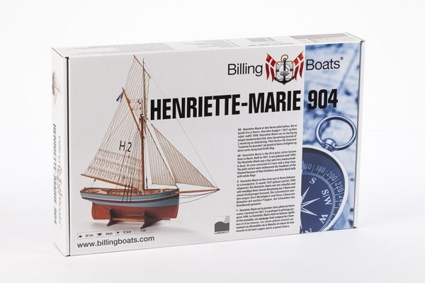 1:50 HENRIETTE MARIE - Skrog i tre