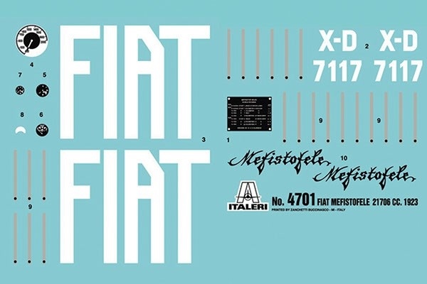 Italeri 1:12 FIAT MEFISTOFELE