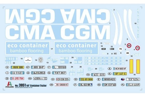 Italeri 1:24 40' Container Trailer