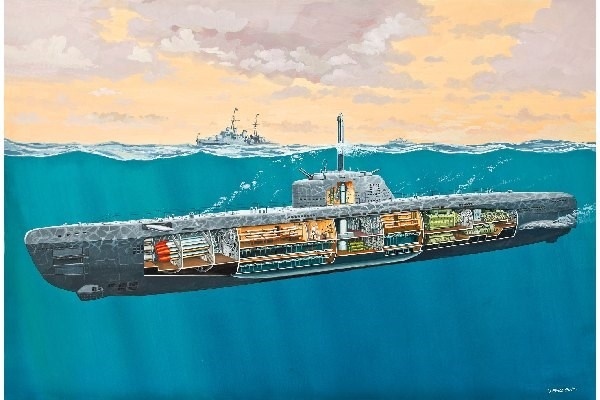 Revell U-Boat XXI Type w, Interieur