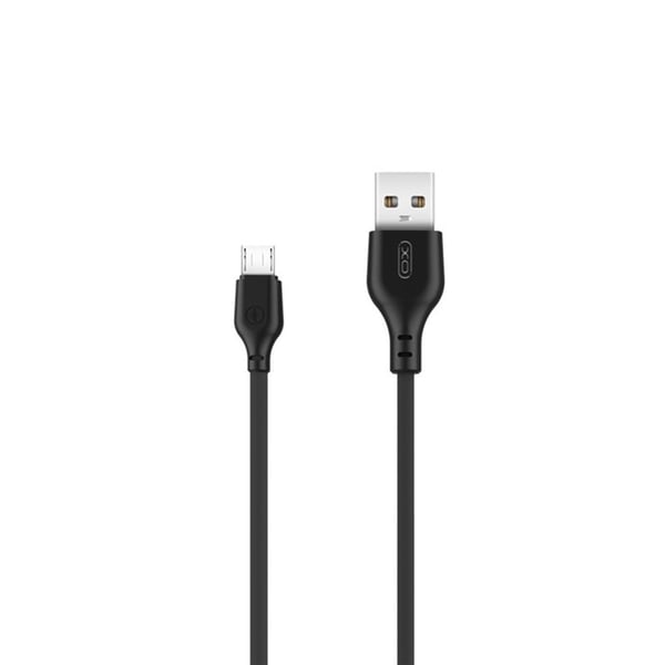 XO NB103 USB - microUSB (2,1A) 1m, svart