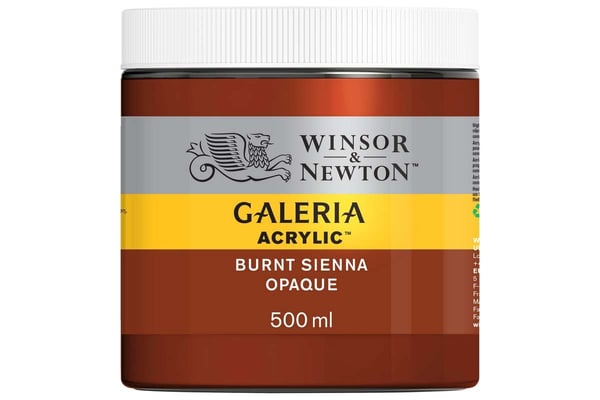 Winsor Newton Galeria Acrylic 500Ml Burnt Sienna Opaque 077