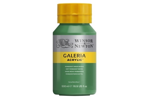 Galeria Akryl 500 ml perm grønn midt 484