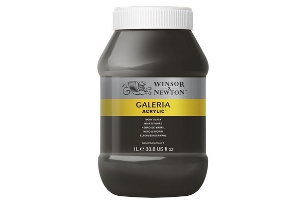Galeria Acrylic 1L Ivory Black 331