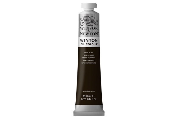 Winton Oil Col 200Ml (24) Ivory Black 331
