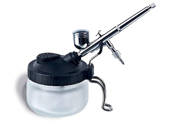 Rengjøringsbeholder - 2 i 1 Airbrush cleaning & holder