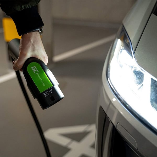 greencell Laddkabel Elbil EV19 Typ1 7m 3.6kW 16A 1-FAS Svart IP55
