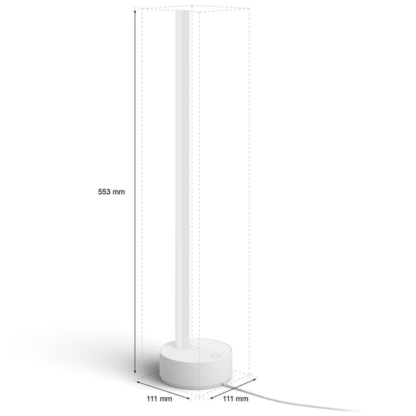 Philips Hue Gradient Signe bordlampe hvit/farge hvit