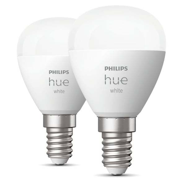 Philips Hue White E14 P45 Klot 2-pack