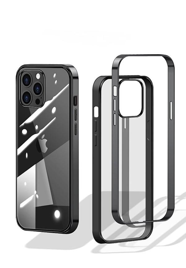 Tyylikäs kotelo, jossa on värilliset reunat iPhone 12 Minille