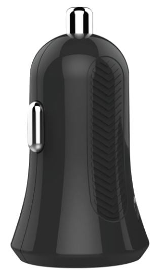 Biladapter, 5W, USB-A, Svart