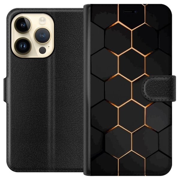 Lommeboketui til Apple iPhone 15 Pro med Luksuriøst Mønster motiv