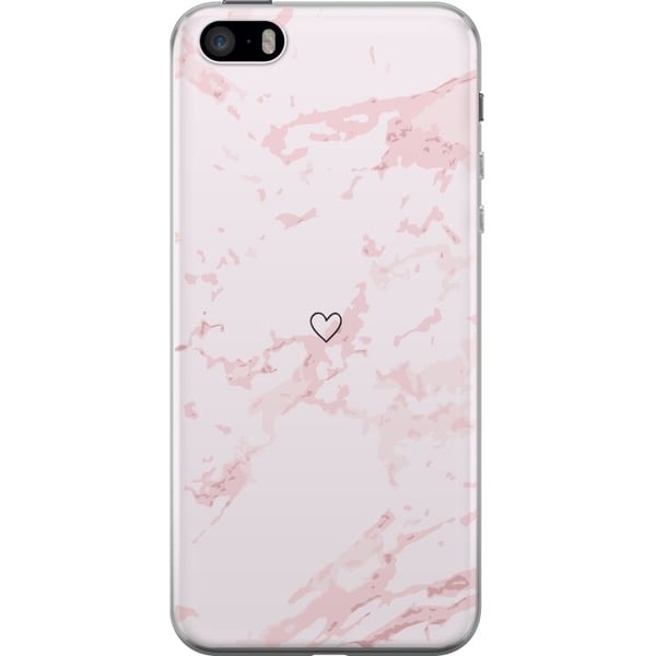 Mobildeksel til Apple iPhone SE (2016) med Rosa Hjerte motiv