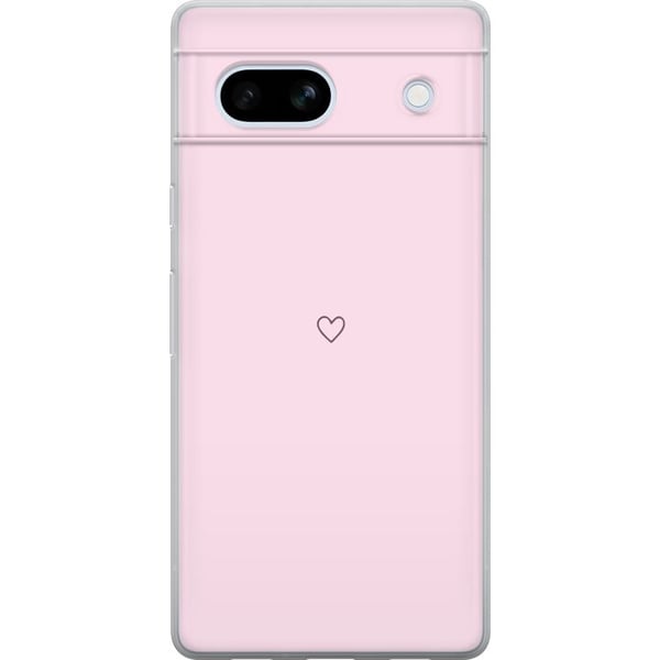 Kännykkäkuori Google Pixel 7a-laitteelle, jossa on Sydän kuvio