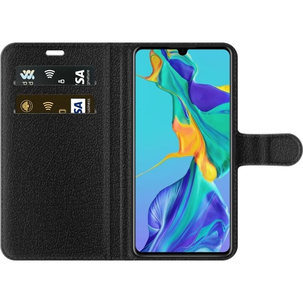 Lommeboketui til Huawei P30 med Magiske blomster motiv