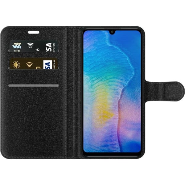 Lommeboketui til Huawei P30 lite med Brennende silke motiv
