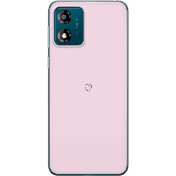 Mobilcover til Motorola Moto E13 med Hjerte motiv