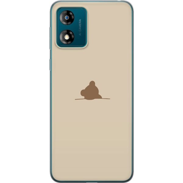 Mobildeksel til Motorola Moto E13 med Nalle motiv