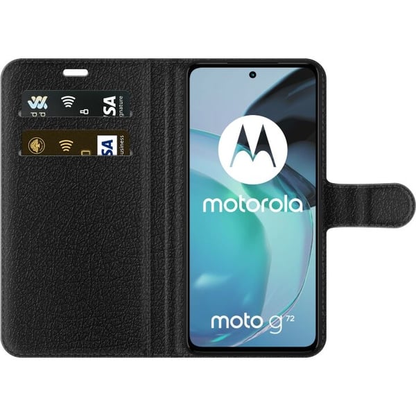 Lommeboketui til Motorola Moto G72 med Brennende silke motiv