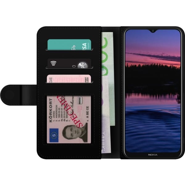 Lommeboketui til Nokia G20 med Luksuslinje motiv