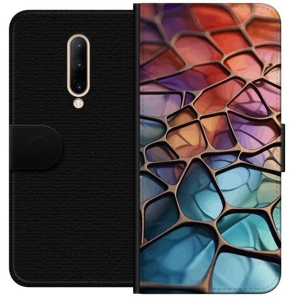 Tegnebogsetui til OnePlus 7 Pro med Metallict mønster motiv