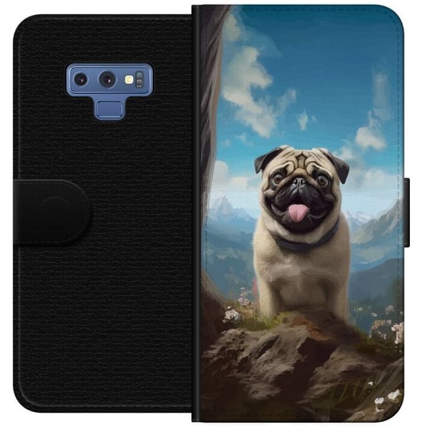 Lommeboketui til Samsung Galaxy Note9 med Glad Hund motiv