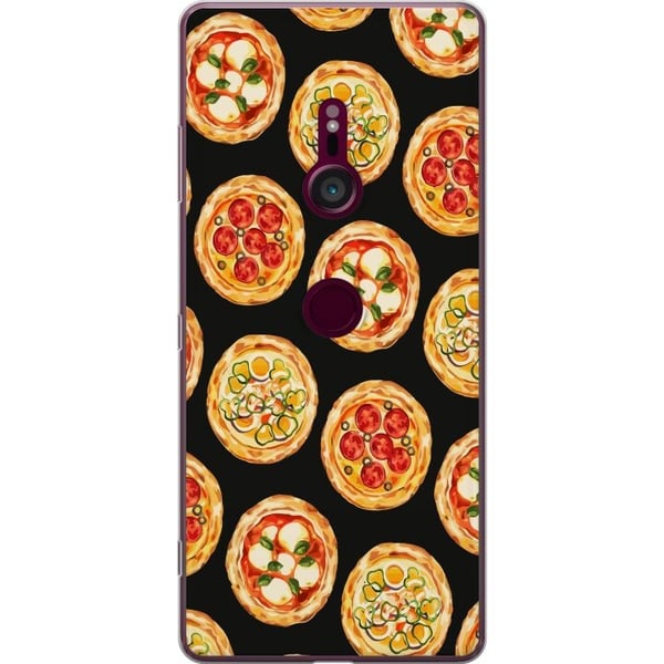 Mobildeksel til Sony Xperia XZ3 med Pizza motiv