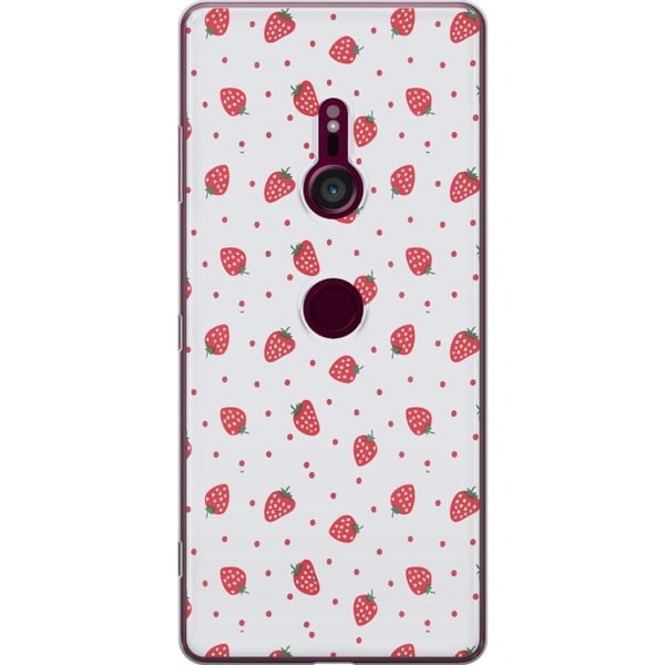 Mobildeksel til Sony Xperia XZ3 med Jordbær motiv