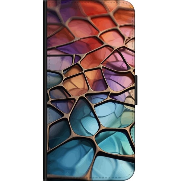 Lommeboketui til Samsung Galaxy Xcover 3 med Metalliskt mønster motiv