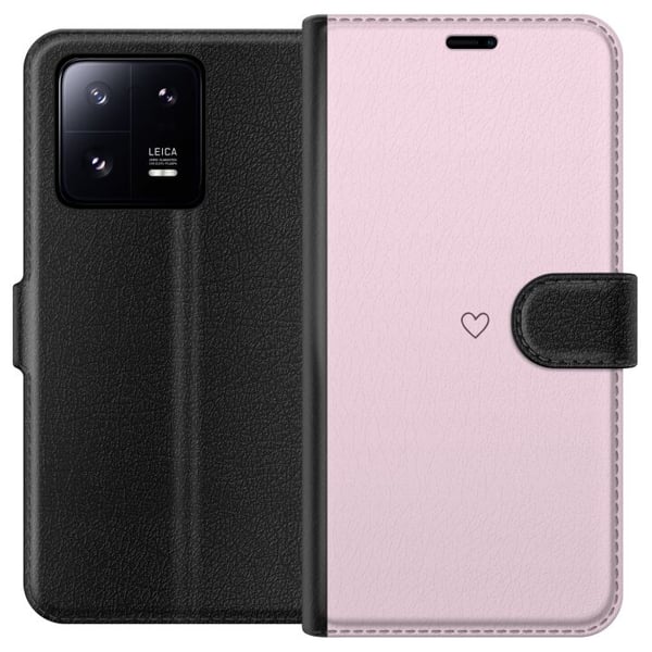 Lommeboketui til Xiaomi 13 Pro med Hjerte motiv
