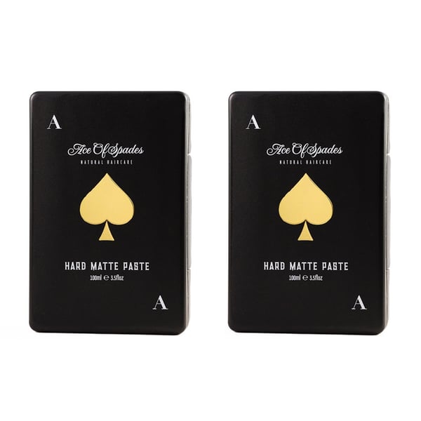 Ace 2-pack Ace of Spades Natural Haircare Hard Matte Paste 100ml