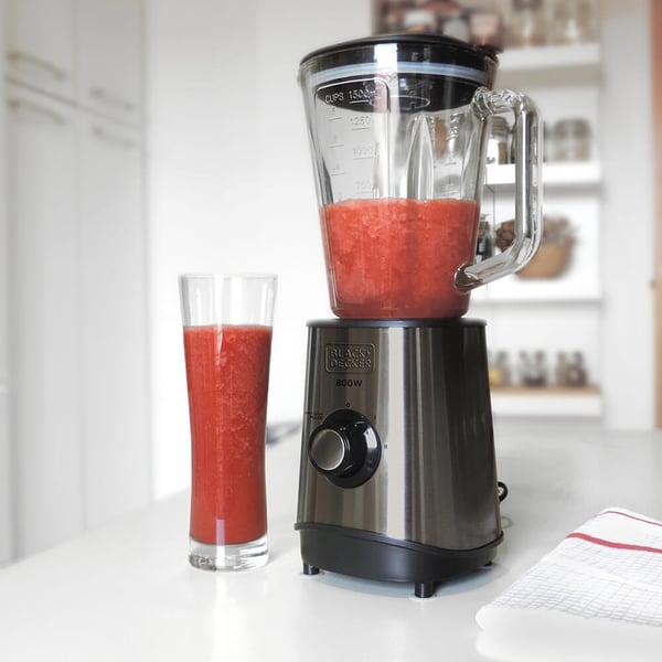 BLACK+DECKER Blender 800W Børstet Stål