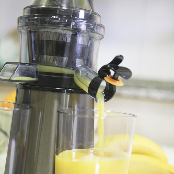 BLACK+DECKER Slowjuicer BXJE200E Børstet Rustfrit Stål