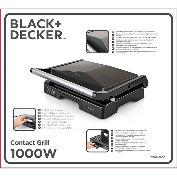 BLACK+DECKER Pöytägrilli Mini 1000W
