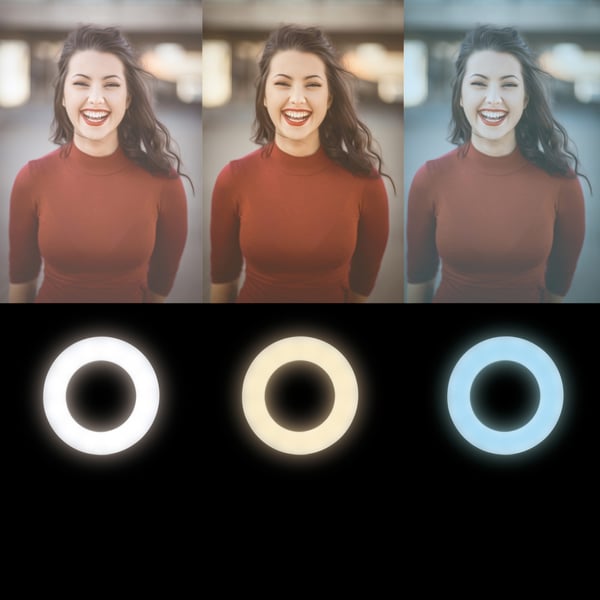 LogiLink Ringlys for smarttelefon Ø20 cm uten stativ