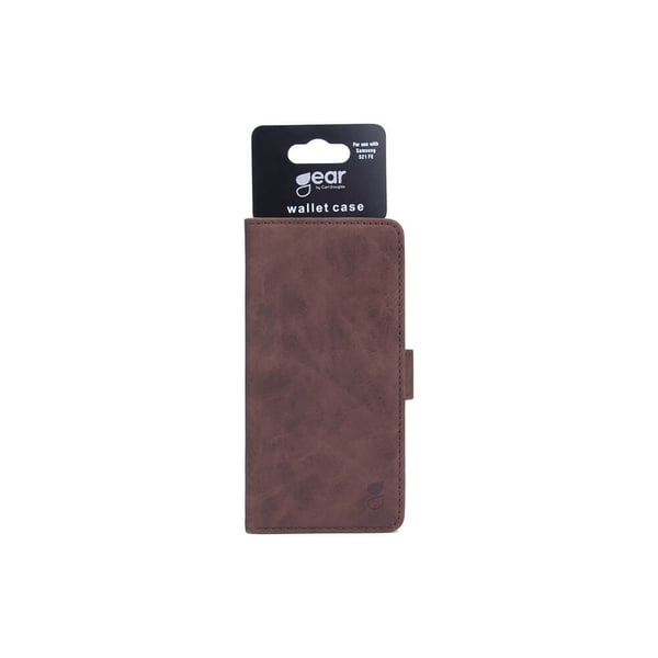 Gear Lompakko Ruskea - Samsung S21 FE 5G