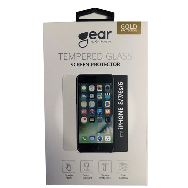 Gear Näytönsuojus 2.5D Gold Case Friendly - iPhone 6/7/8/SE