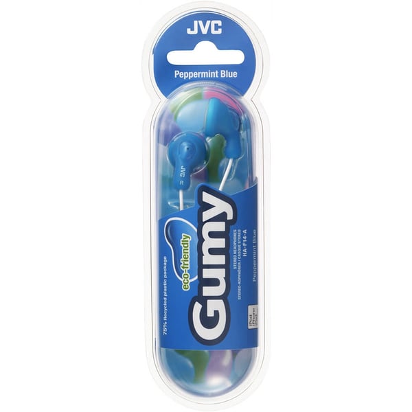 JVC Hodetelefon F14 Gumy In-Ear Blå