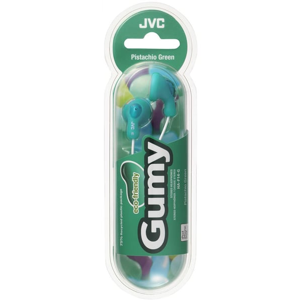 JVC Hodetelefon F14 Gumy In-Ear Grønn