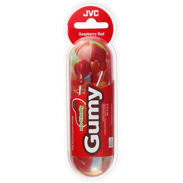 JVC Hodetelefon F14 Gumy In-Ear Rød