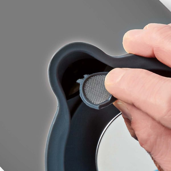 Nedis Vannkoker | 1.7 l | Soft-Touch | Grå | Roterbar 360 grader | Skjult varmeelement | Strix® kontroll | Koketørr beskyttelse