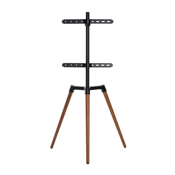Nedis TV Floor Stand | 50 - 65 " | Maximum skjerm vekt: 35 kg | Scandinavian Design | Roterbar | Anti-tip stropp | Snap-lock | Aluminium / Stål | Sort